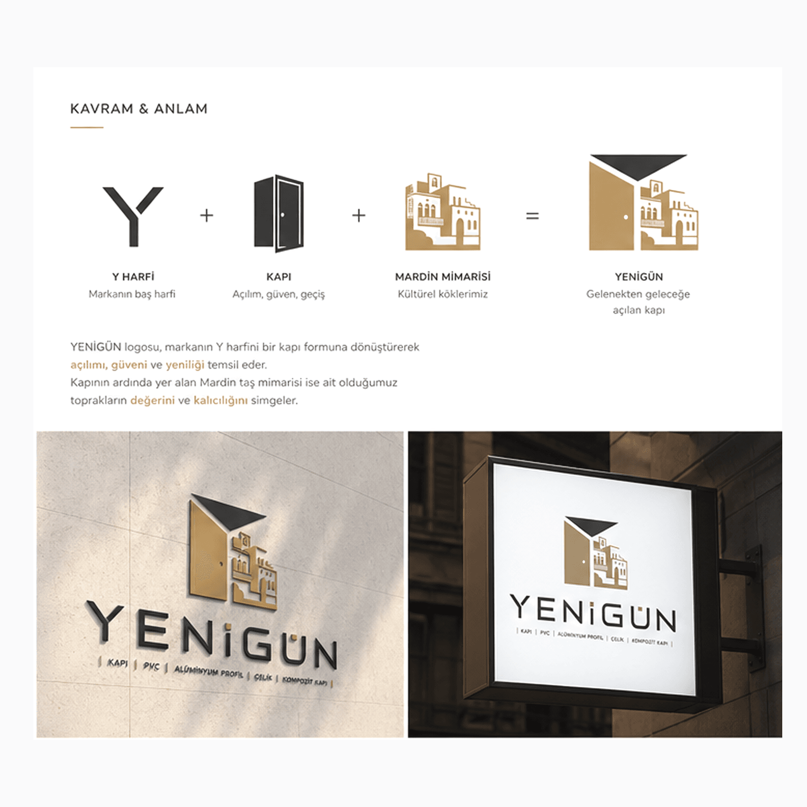 Yenigün Kapı — PVC  & Aluminyum Profil & Çelik & Kompozit Kapı & Pencere — Logo Tasarım #176