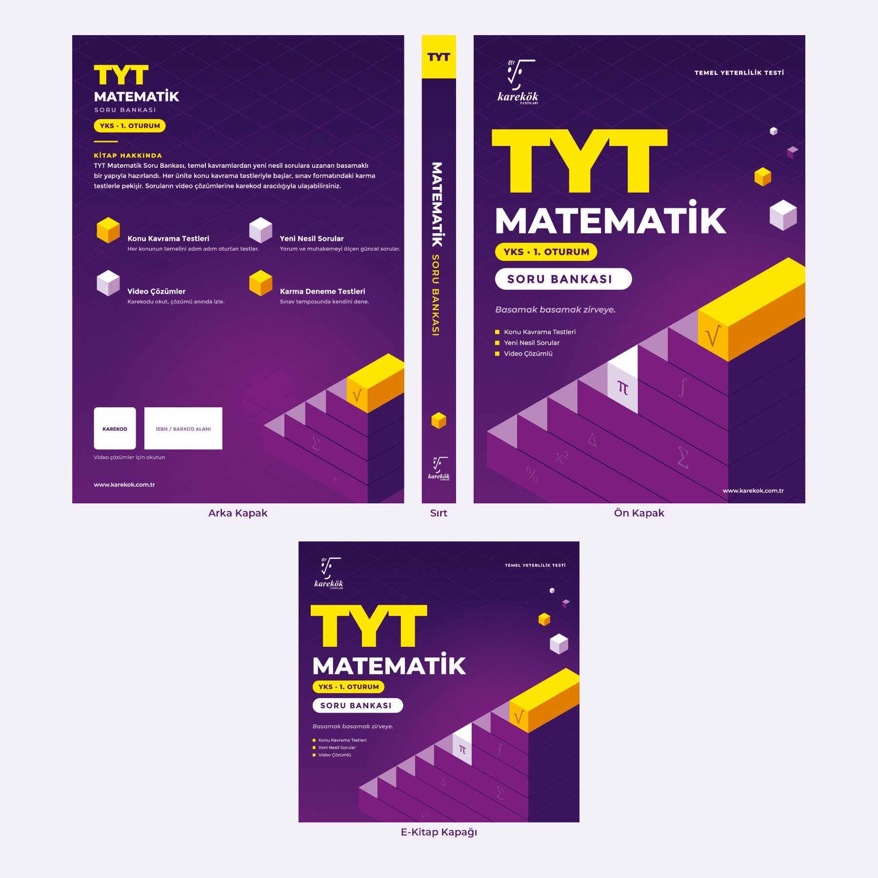 TYT, AYT ve LGS Soru Bankası Serileri Kapak Tasarımı — Kitap / Dergi Kapağı #34