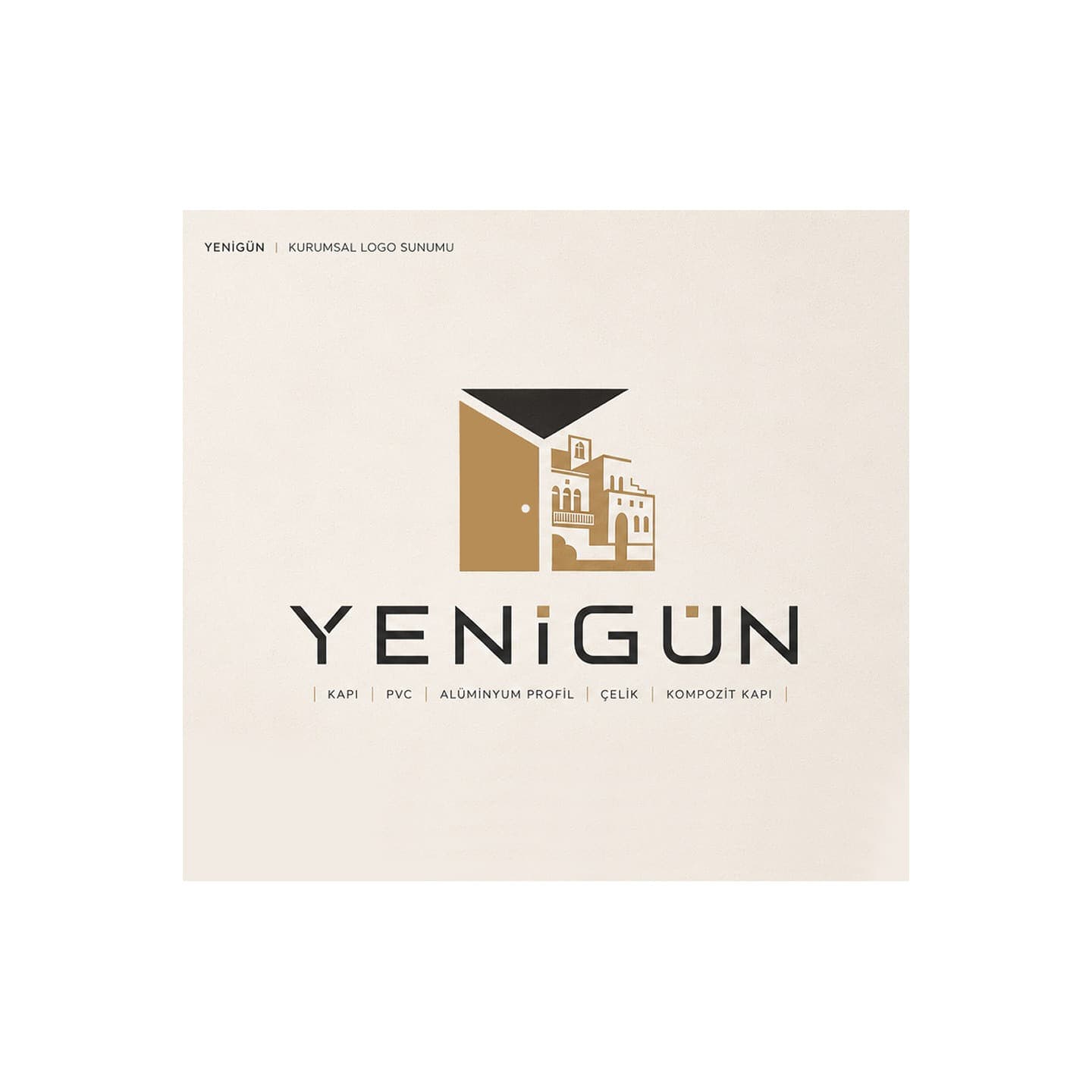 Yenigün Kapı — PVC  & Aluminyum Profil & Çelik & Kompozit Kapı & Pencere — Logo Tasarım #175