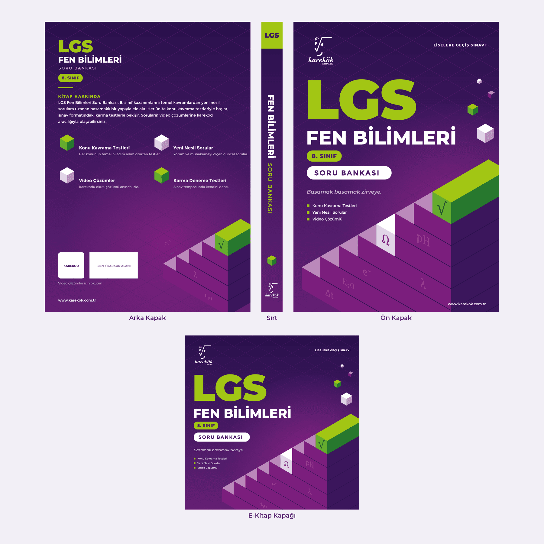 TYT, AYT ve LGS Soru Bankası Serileri Kapak Tasarımı — Kitap / Dergi Kapağı #35