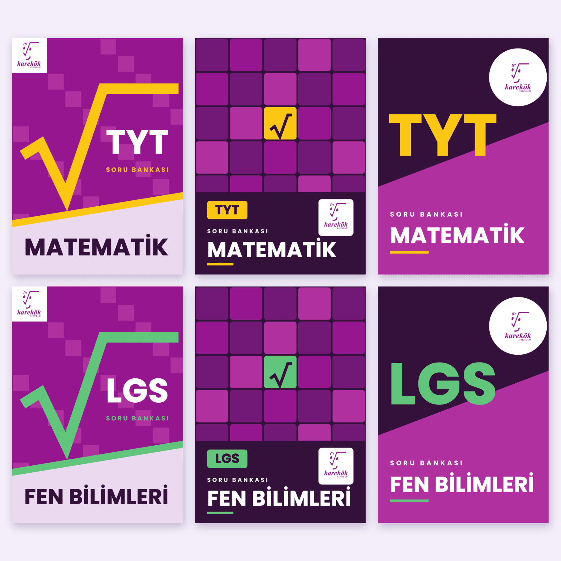 TYT, AYT ve LGS Soru Bankası Serileri Kapak Tasarımı — Kitap / Dergi Kapağı #37