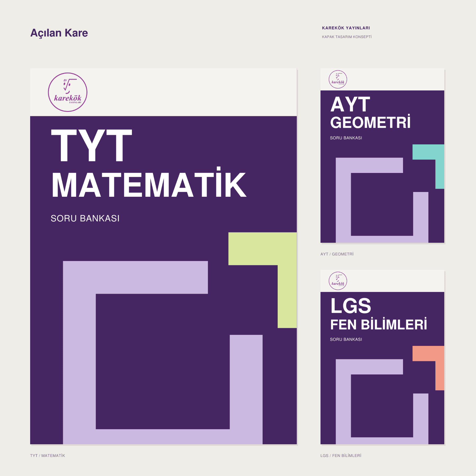 TYT, AYT ve LGS Soru Bankası Serileri Kapak Tasarımı — Kitap / Dergi Kapağı #20
