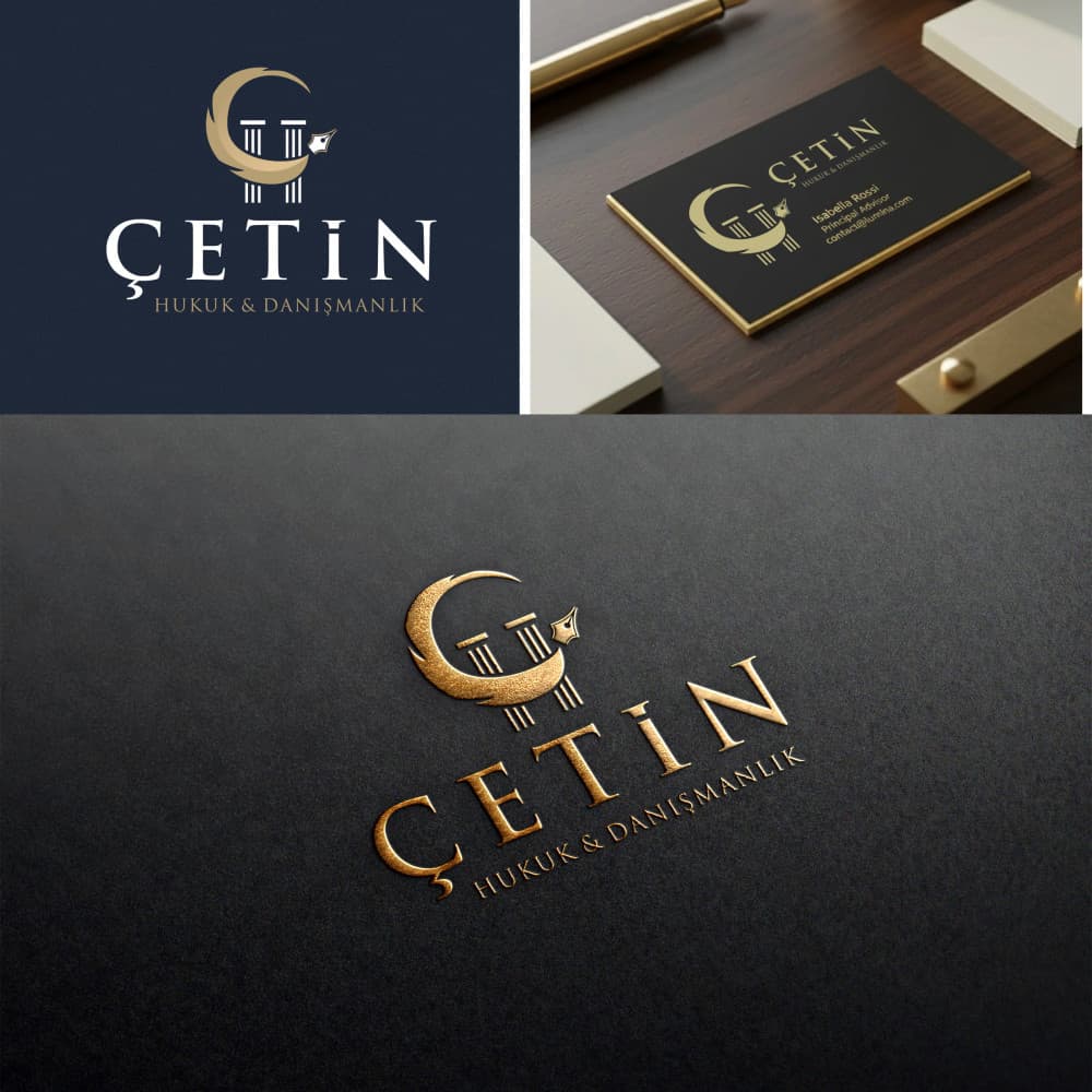 Modern, Güçlü ve Prestijli Hukuk Bürosu Logosu Tasarımı (ÇETİN HUKUK & DANIŞMANLIK) — Hukuk & Danışmanlık & Avukatlık — Kurumsal Kimlik  #308