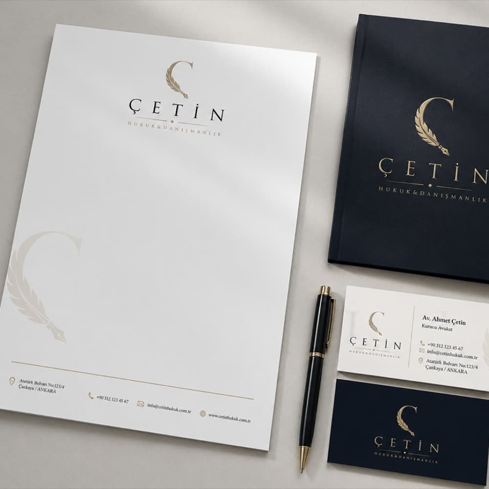 Modern, Güçlü ve Prestijli Hukuk Bürosu Logosu Tasarımı (ÇETİN HUKUK & DANIŞMANLIK) — Hukuk & Danışmanlık & Avukatlık — Kurumsal Kimlik  #306