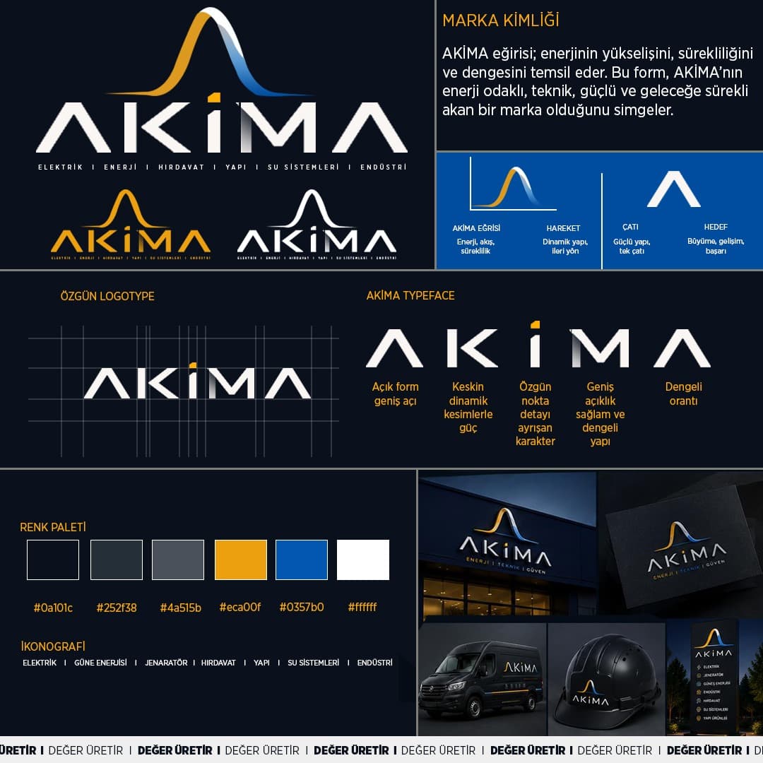 ''AKİMA'' için modern, özgün ve kurumsal logo tasarımı.