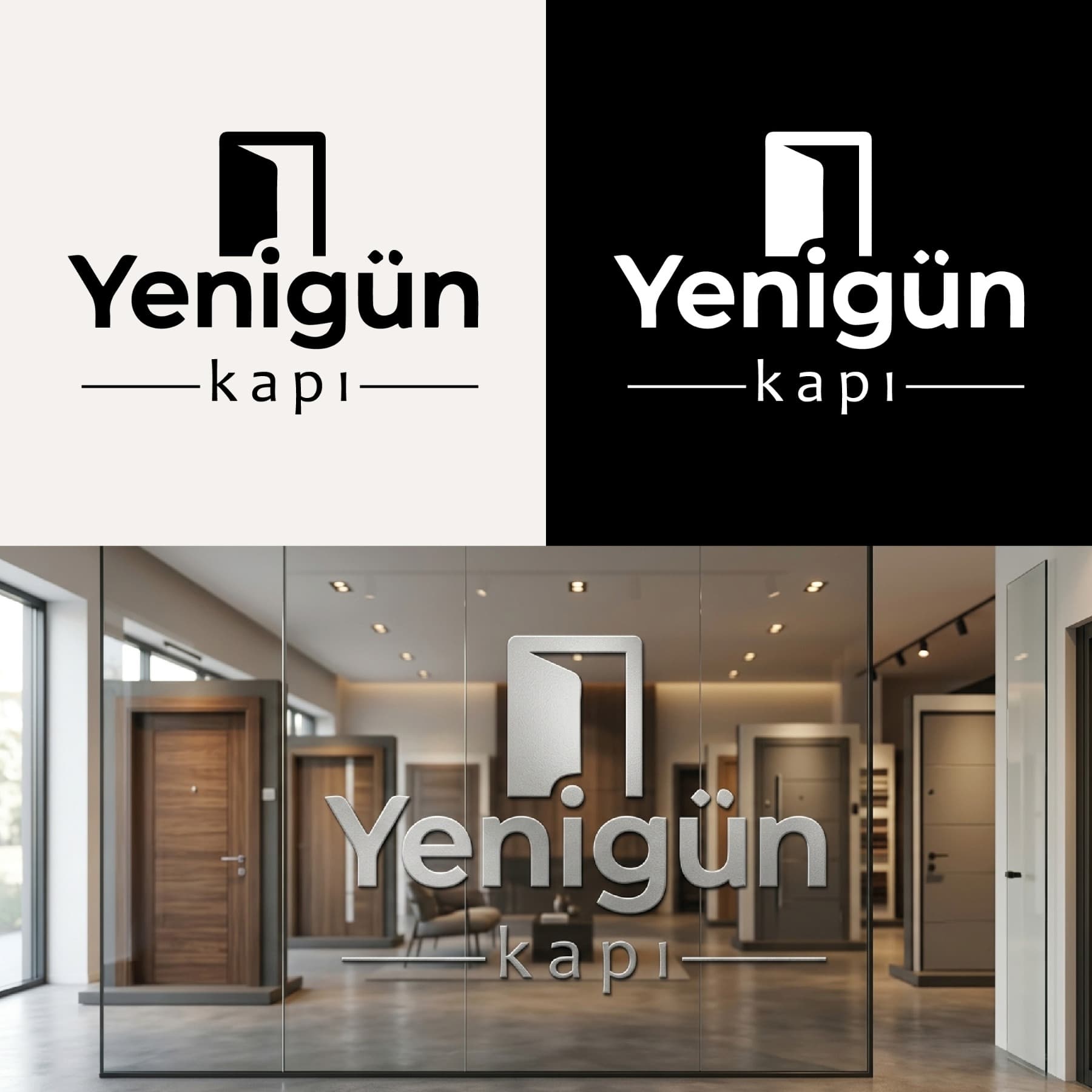 Yenigün Kapı — PVC  & Aluminyum Profil & Çelik & Kompozit Kapı & Pencere — Logo Tasarım #153