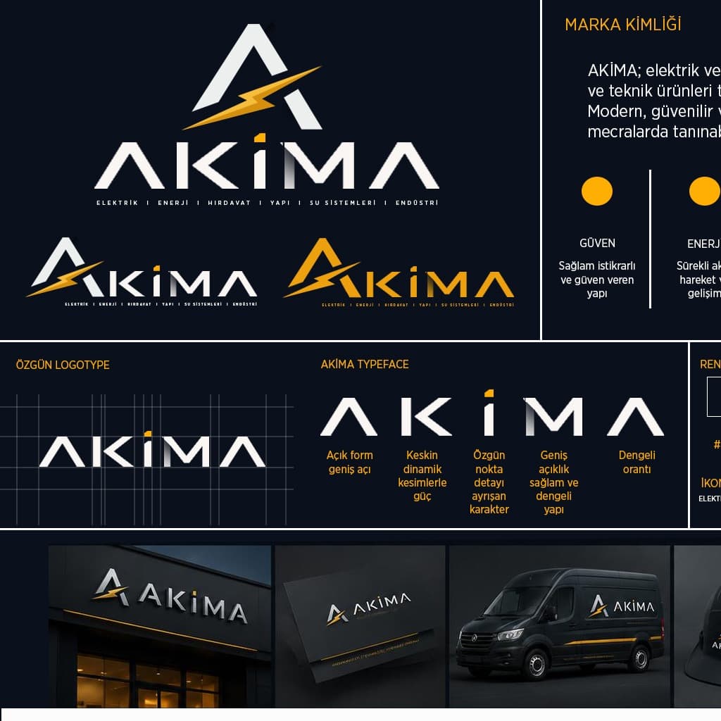 ''AKİMA'' için modern, özgün ve kurumsal logo tasarımı.