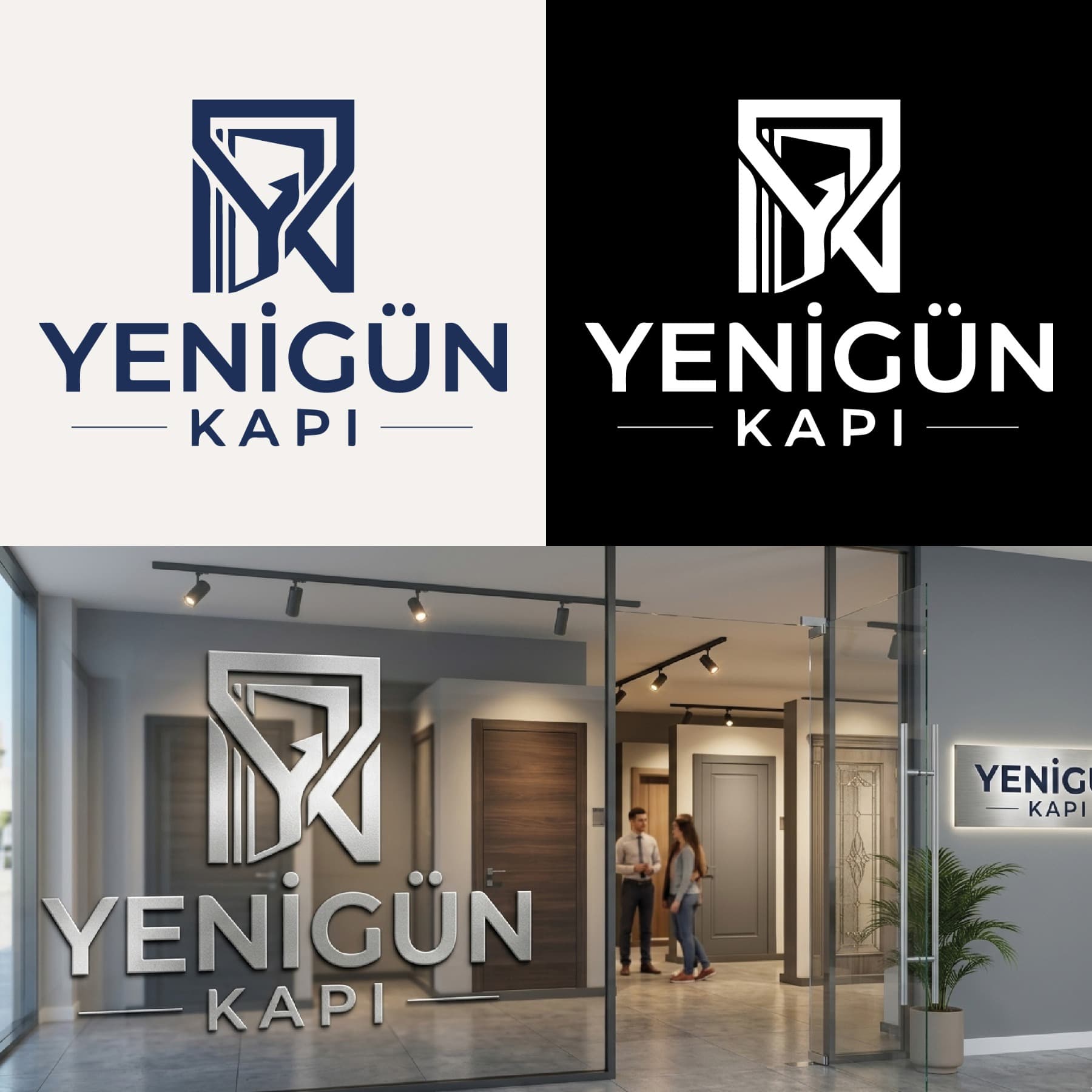Yenigün Kapı — PVC  & Aluminyum Profil & Çelik & Kompozit Kapı & Pencere — Logo Tasarım #157