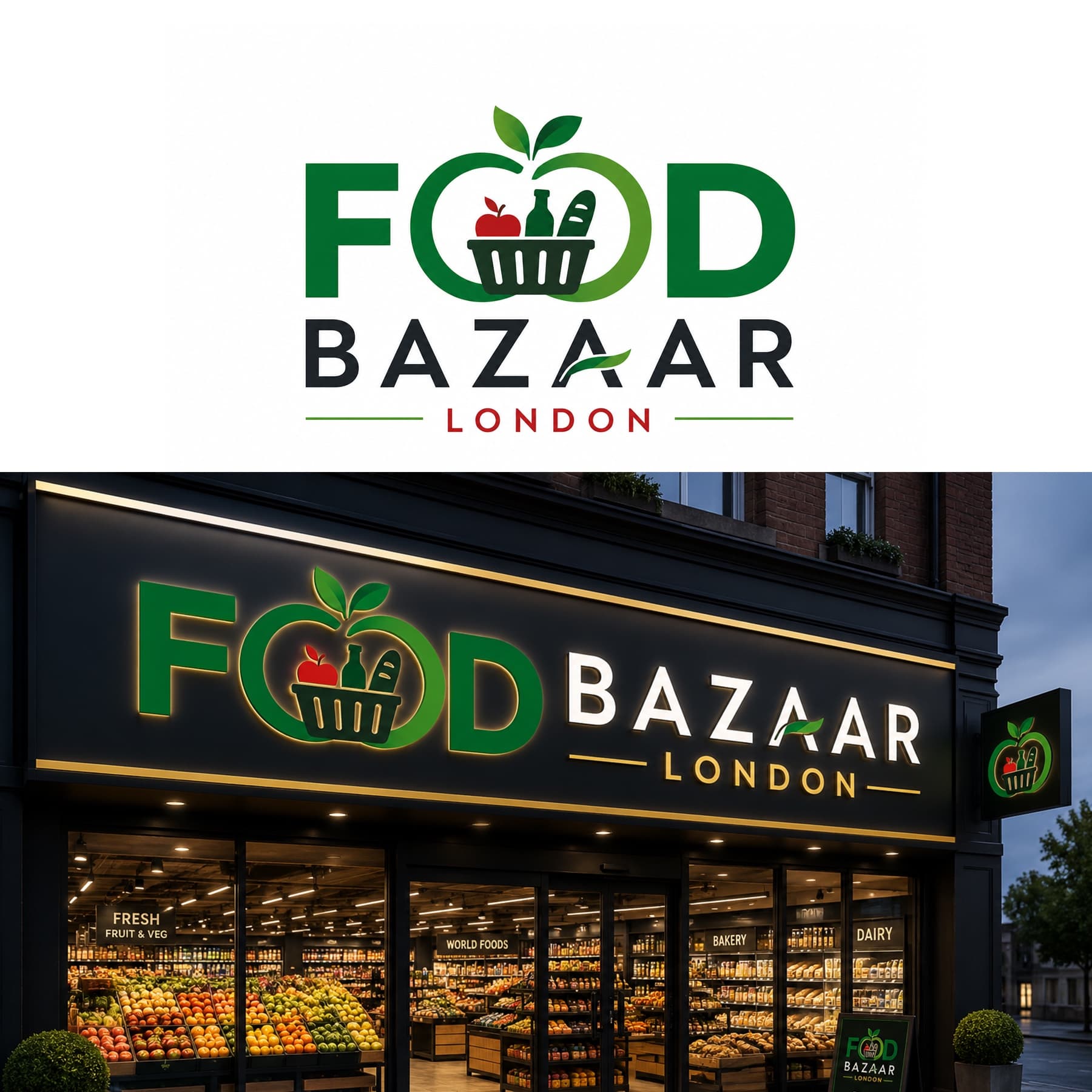 supermarket zıncırı ılk logo secımı — Market & Süper Market — Logo Tasarımı #34
