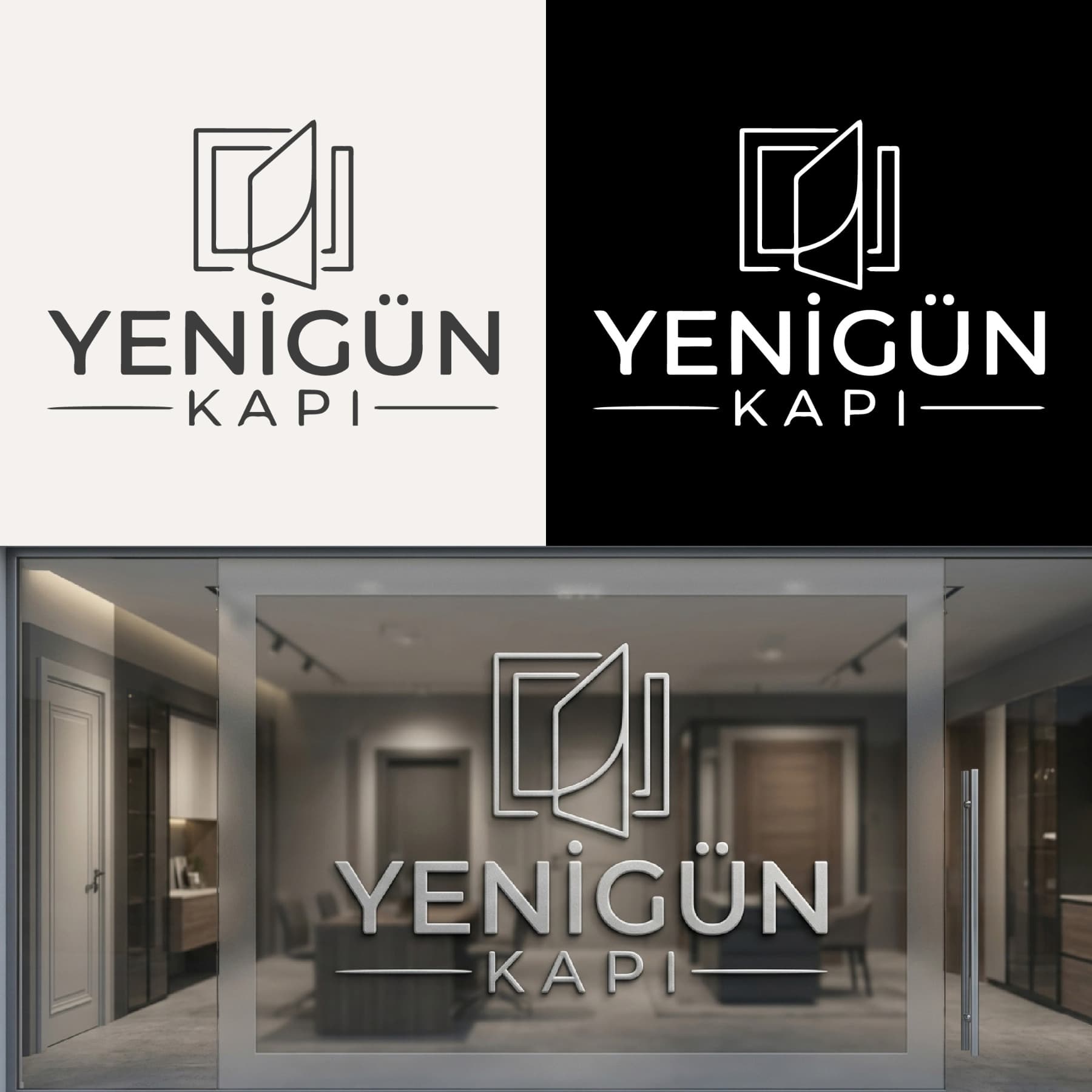 Yenigün Kapı — PVC  & Aluminyum Profil & Çelik & Kompozit Kapı & Pencere — Logo Tasarım #156