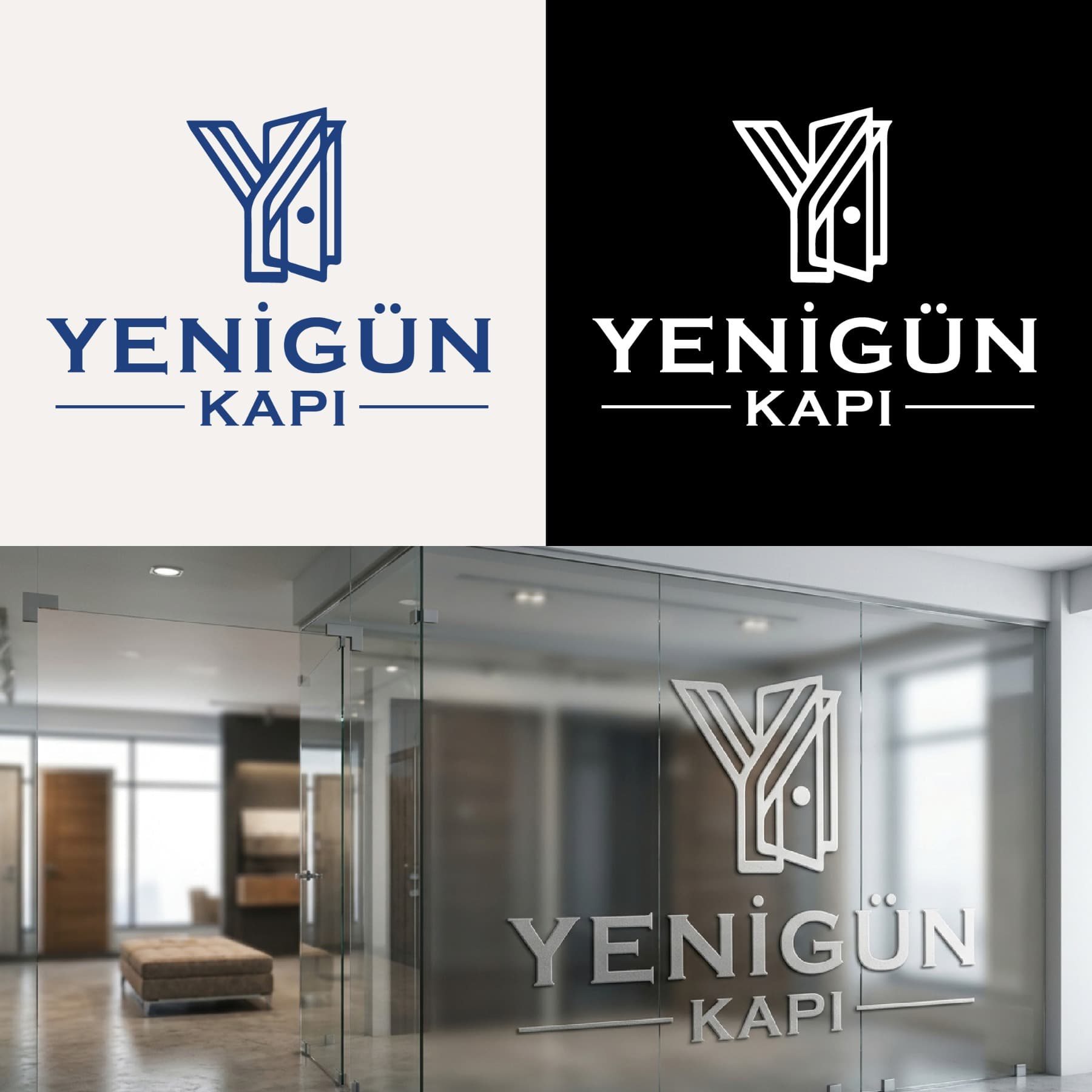 Yenigün Kapı — PVC  & Aluminyum Profil & Çelik & Kompozit Kapı & Pencere — Logo Tasarım #152