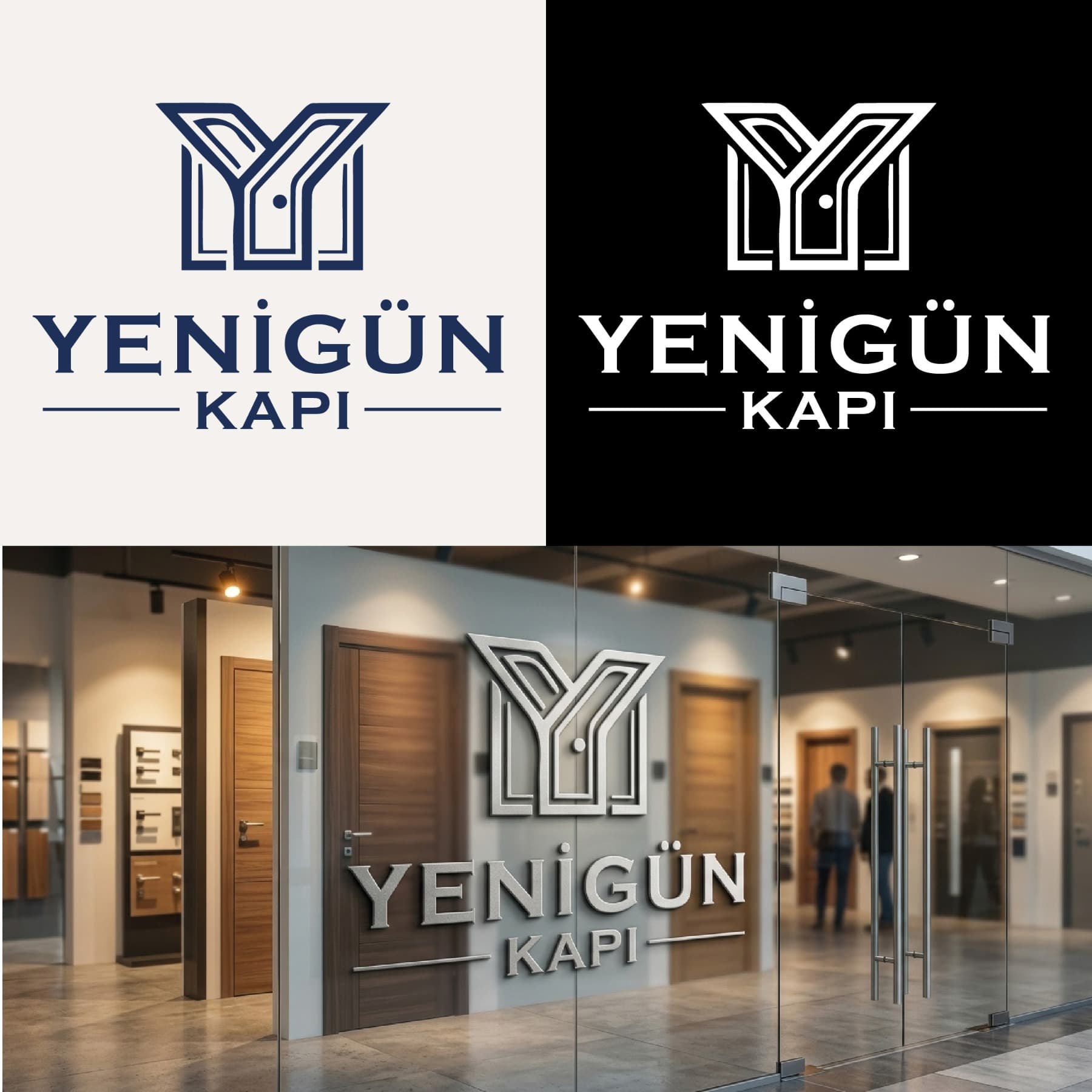 Yenigün Kapı — PVC  & Aluminyum Profil & Çelik & Kompozit Kapı & Pencere — Logo Tasarım #154