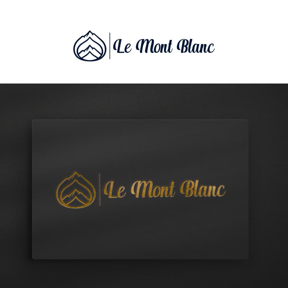 Le Mont Blanc – Premium Fransız Pastane Logo Tasarımı — Cafe & Pastane — Logo ve Tabela Tasarımı #66