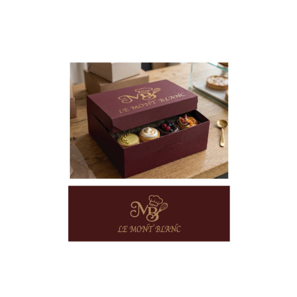 Le Mont Blanc – Premium Fransız Pastane Logo Tasarımı — Cafe & Pastane — Logo ve Tabela Tasarımı #71