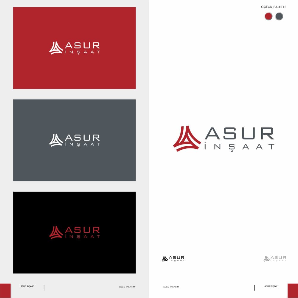 ASUR İNŞAAT İÇİN LOGO TASARIM Yarışma Özeti — İnşaat & Taahhüt — Logo tasarım (Bütçe İadeli) #90