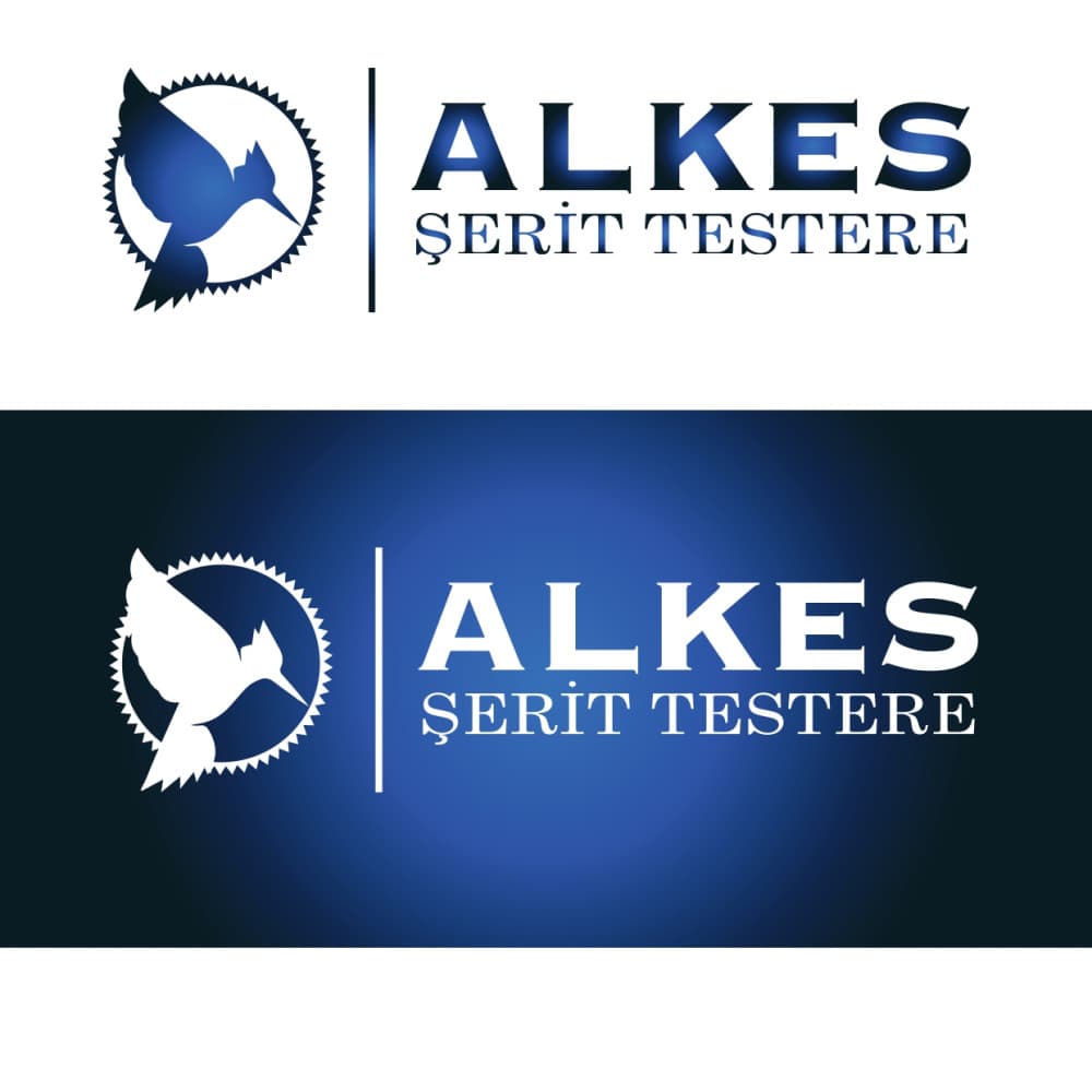ALKES Şerit Testere Bıçağı Logo Tasarımı — Kesici & Delici Uçlar Üretim & Satış — Logo Tasarım #101