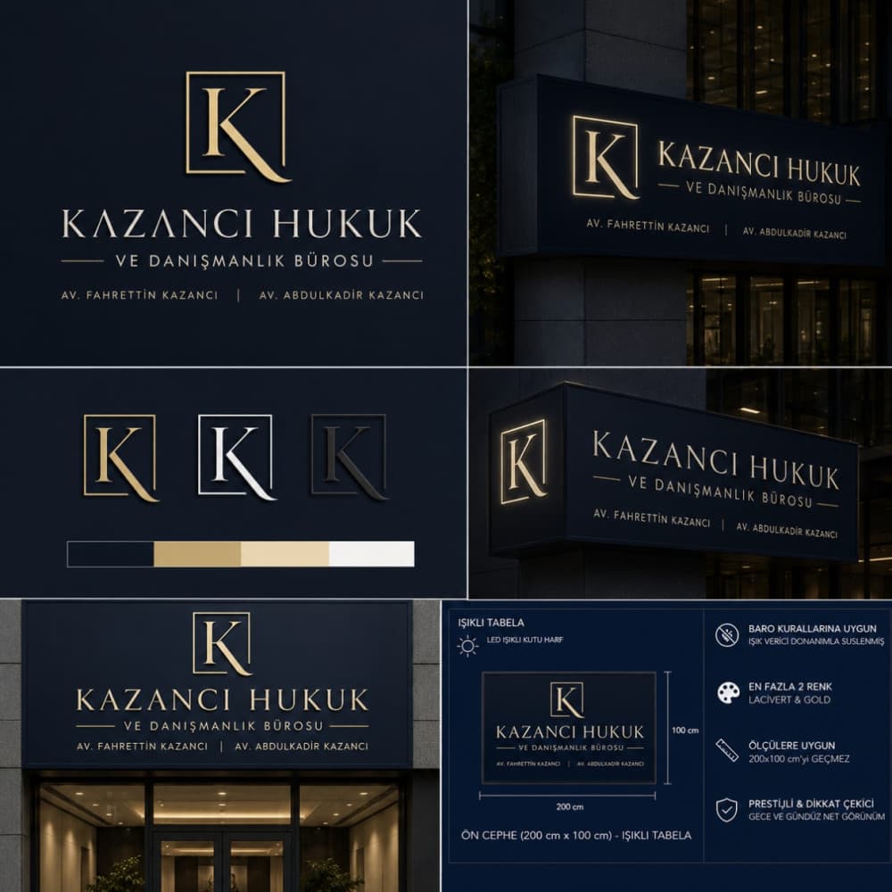 Hukuk Bürosu Tabela Tasarımı — Hukuk & Danışmanlık & Avukatlık — Logo ve Tabela Tasarımı #35
