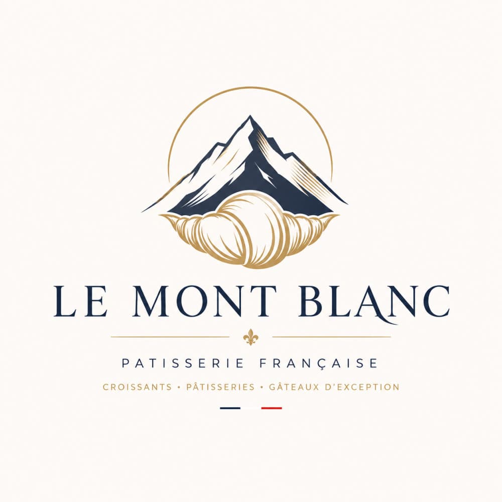 Le Mont Blanc – Premium Fransız Pastane Logo Tasarımı — Cafe & Pastane — Logo ve Tabela Tasarımı #115