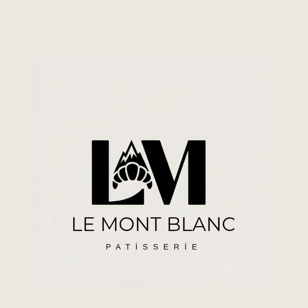 Le Mont Blanc – Premium Fransız Pastane Logo Tasarımı — Cafe & Pastane — Logo ve Tabela Tasarımı #101