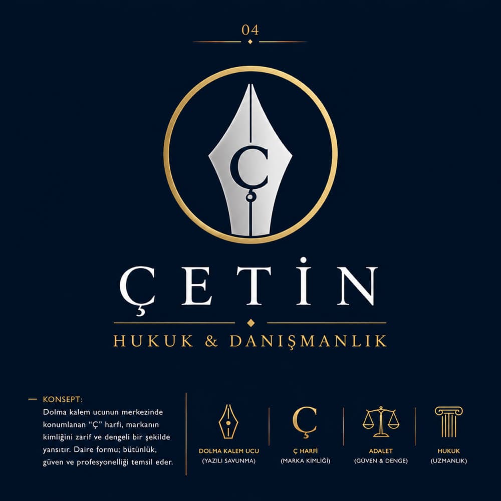 Modern, Güçlü ve Prestijli Hukuk Bürosu Logosu Tasarımı (ÇETİN HUKUK & DANIŞMANLIK) — Hukuk & Danışmanlık & Avukatlık — Kurumsal Kimlik  #119