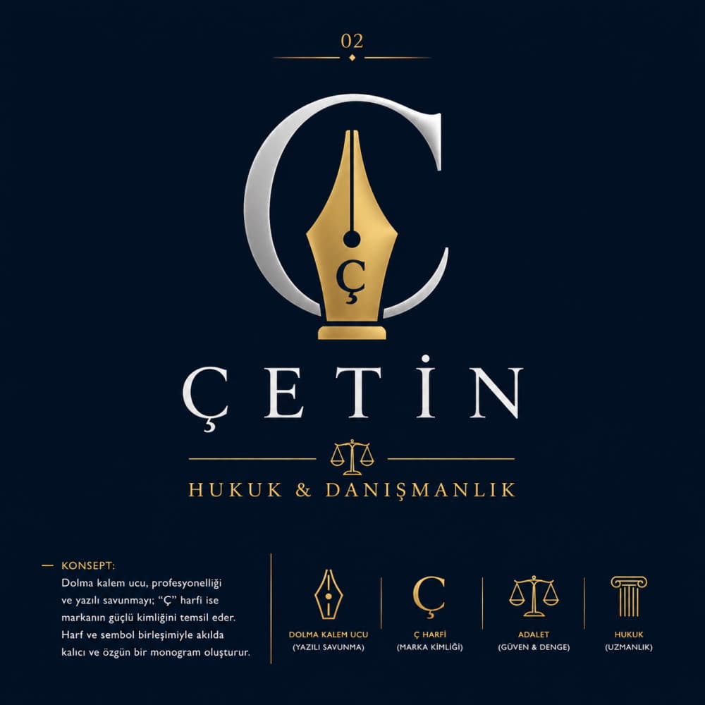 Modern, Güçlü ve Prestijli Hukuk Bürosu Logosu Tasarımı (ÇETİN HUKUK & DANIŞMANLIK) — Hukuk & Danışmanlık & Avukatlık — Kurumsal Kimlik  #121