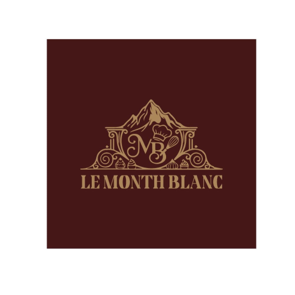 Le Mont Blanc – Premium Fransız Pastane Logo Tasarımı — Cafe & Pastane — Logo ve Tabela Tasarımı #22