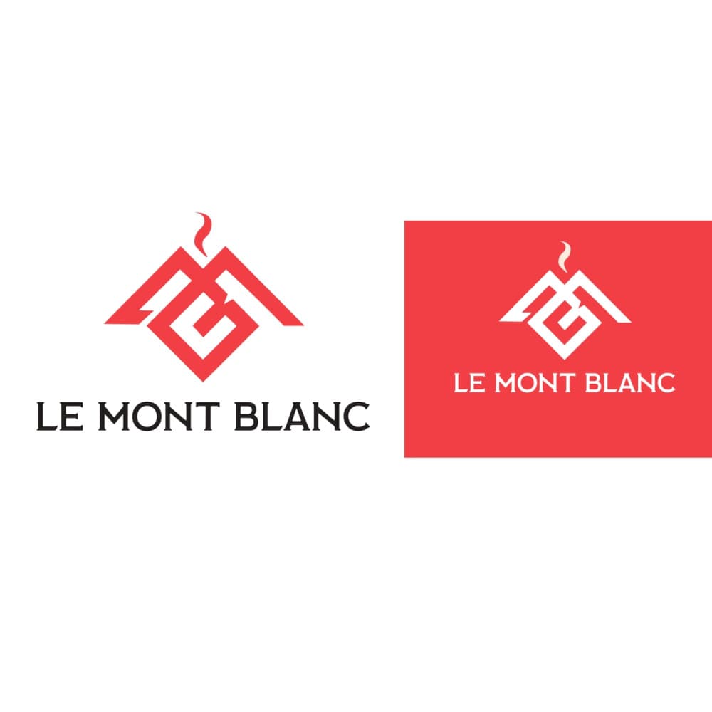 Le Mont Blanc – Premium Fransız Pastane Logo Tasarımı — Cafe & Pastane — Logo ve Tabela Tasarımı #27