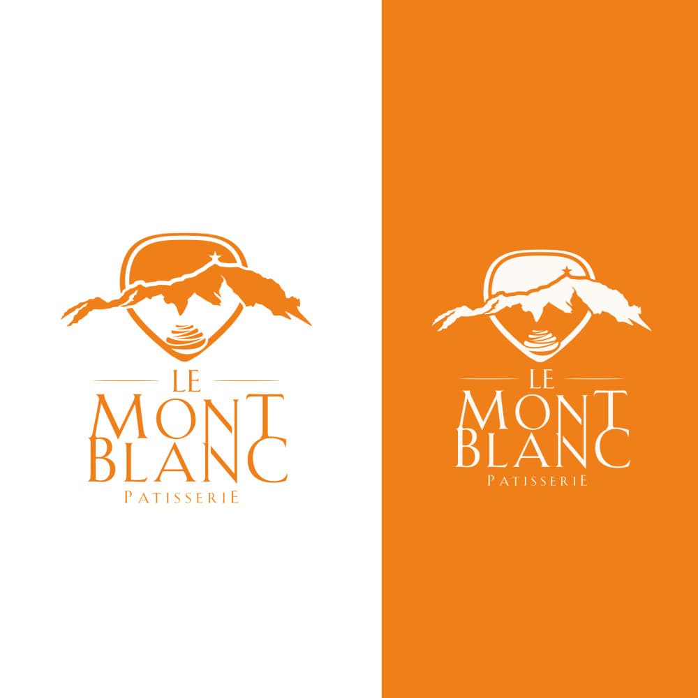 Le Mont Blanc – Premium Fransız Pastane Logo Tasarımı — Cafe & Pastane — Logo ve Tabela Tasarımı #69