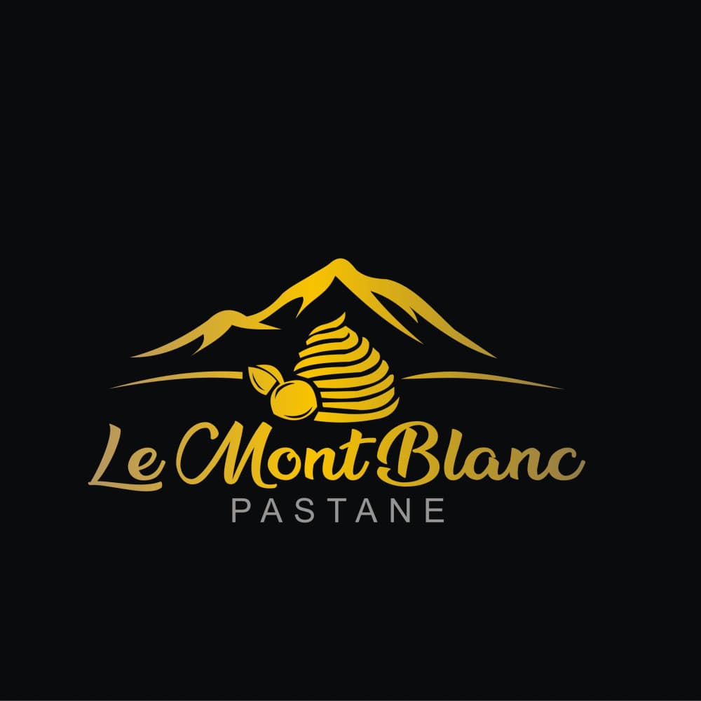 Le Mont Blanc – Premium Fransız Pastane Logo Tasarımı — Cafe & Pastane — Logo ve Tabela Tasarımı #1