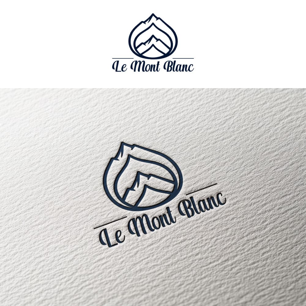Le Mont Blanc – Premium Fransız Pastane Logo Tasarımı — Cafe & Pastane — Logo ve Tabela Tasarımı #65