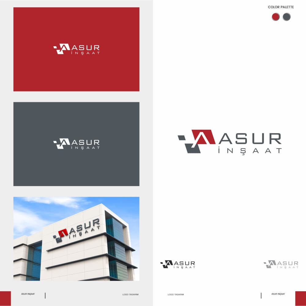 ASUR İNŞAAT İÇİN LOGO TASARIM Yarışma Özeti — İnşaat & Taahhüt — Logo tasarım (Bütçe İadeli) #78
