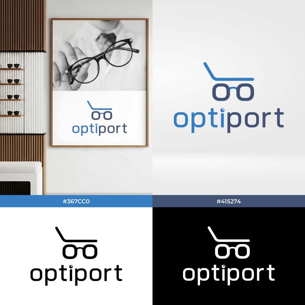 Sanal Portalda Optik — Optik & Gözlük — Logo ve Sosyal Medya Kapak Tasarımları #101