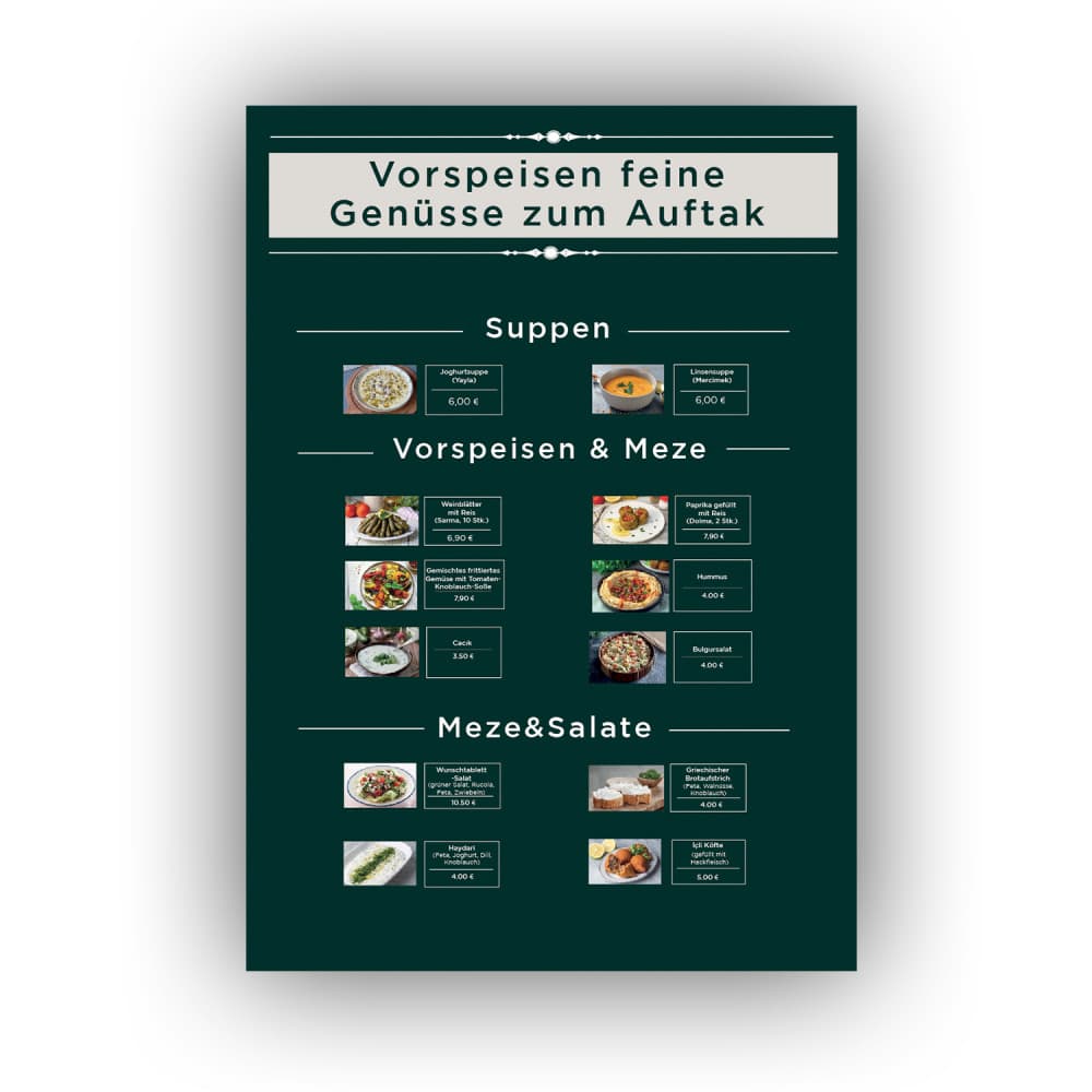Catering Firması için Yemek Menüsü — Cafe & Restoran — Restoran / Cafe vb. Menü Tasarımı (Bütçe İadeli) #64