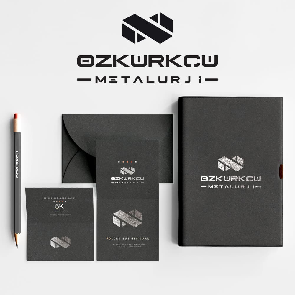 Özkürkçü Metalurji Kurumsal Kimlik Tasarımı — Makine İmalat / Satış — Logo ve Kurumsal Kimlik Tasarımı #124