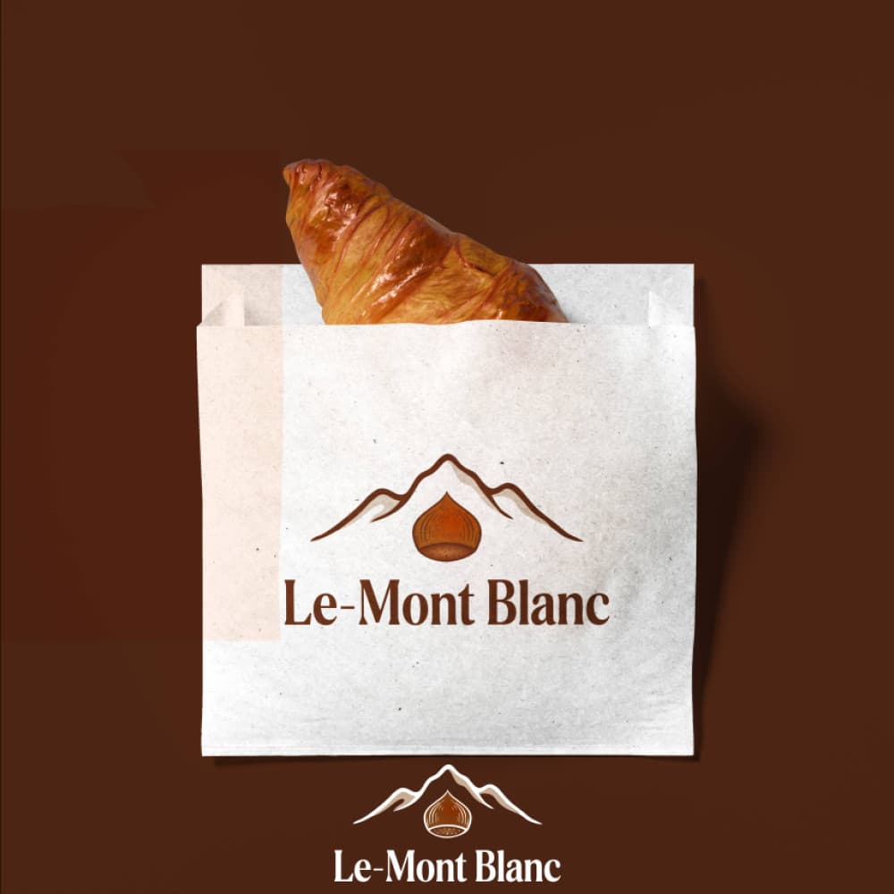 Le Mont Blanc – Premium Fransız Pastane Logo Tasarımı — Cafe & Pastane — Logo ve Tabela Tasarımı #187