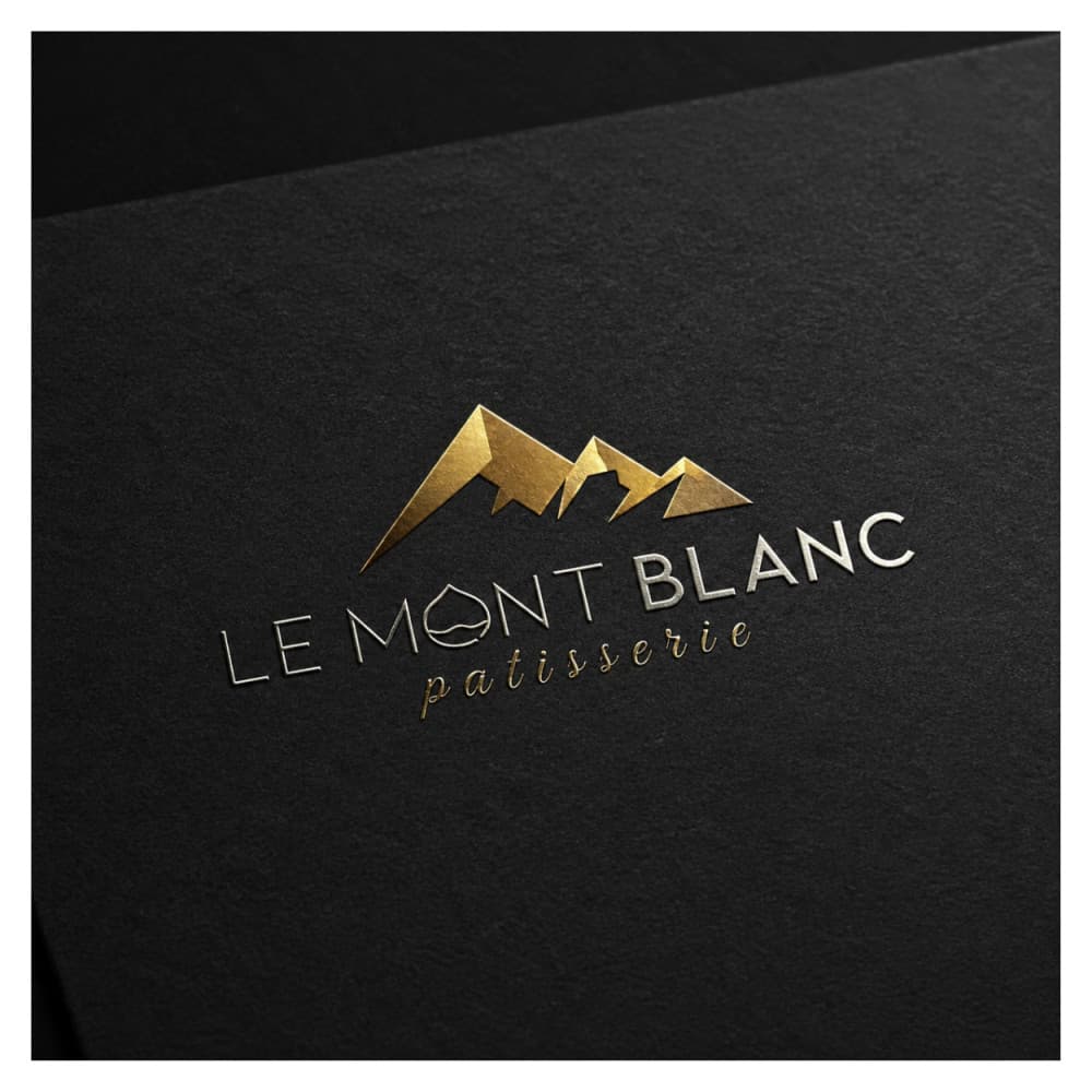 Le Mont Blanc – Premium Fransız Pastane Logo Tasarımı — Cafe & Pastane — Logo ve Tabela Tasarımı #84