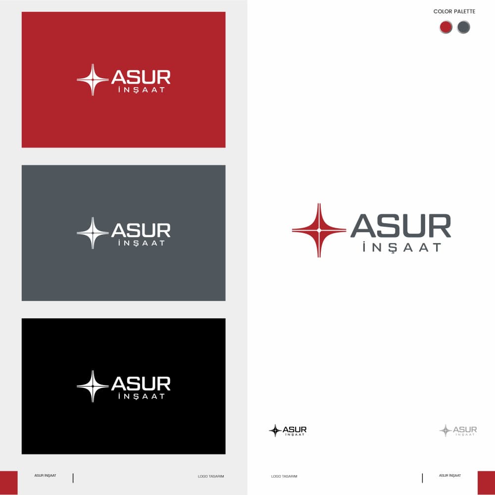 ASUR İNŞAAT İÇİN LOGO TASARIM Yarışma Özeti — İnşaat & Taahhüt — Logo tasarım (Bütçe İadeli) #128