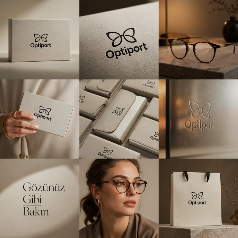 Sanal Portalda Optik — Optik & Gözlük — Logo ve Sosyal Medya Kapak Tasarımları #87