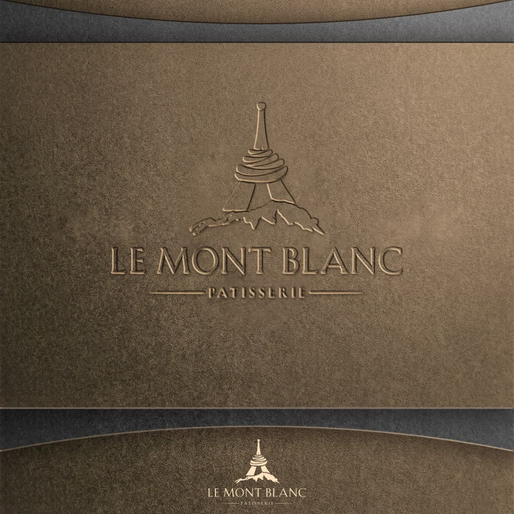 Le Mont Blanc – Premium Fransız Pastane Logo Tasarımı — Cafe & Pastane — Logo ve Tabela Tasarımı #106