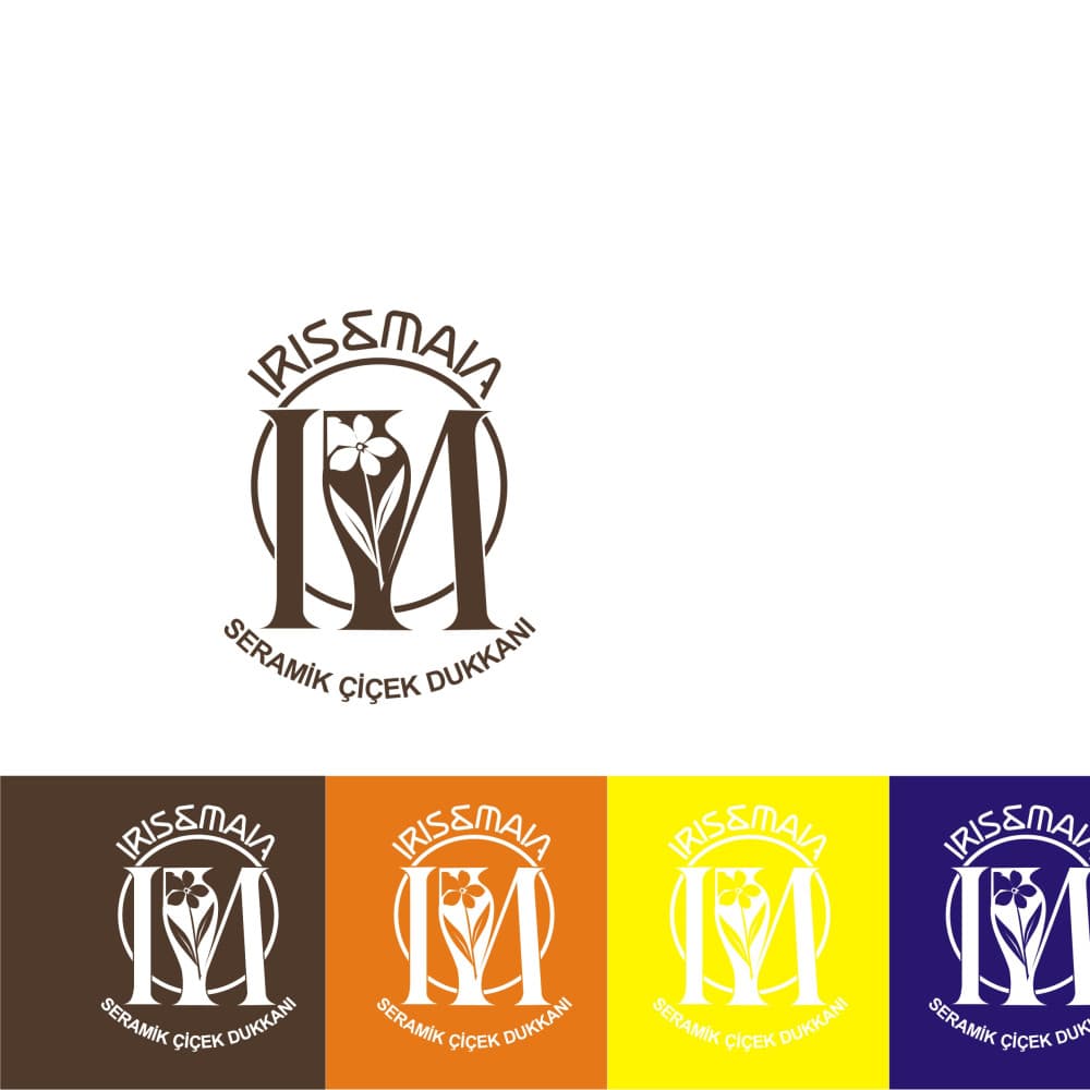 Seramik Çiçek Dükkan Logosu — Kültür & Sanat & Tasarım — Logo Tasarım #15