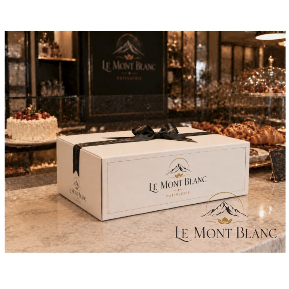 Le Mont Blanc – Premium Fransız Pastane Logo Tasarımı — Cafe & Pastane — Logo ve Tabela Tasarımı #96