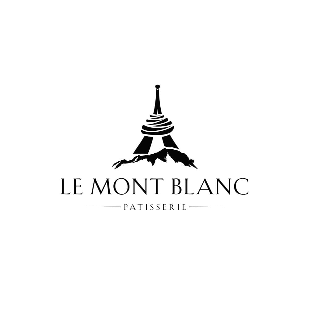 Le Mont Blanc – Premium Fransız Pastane Logo Tasarımı — Cafe & Pastane — Logo ve Tabela Tasarımı #104