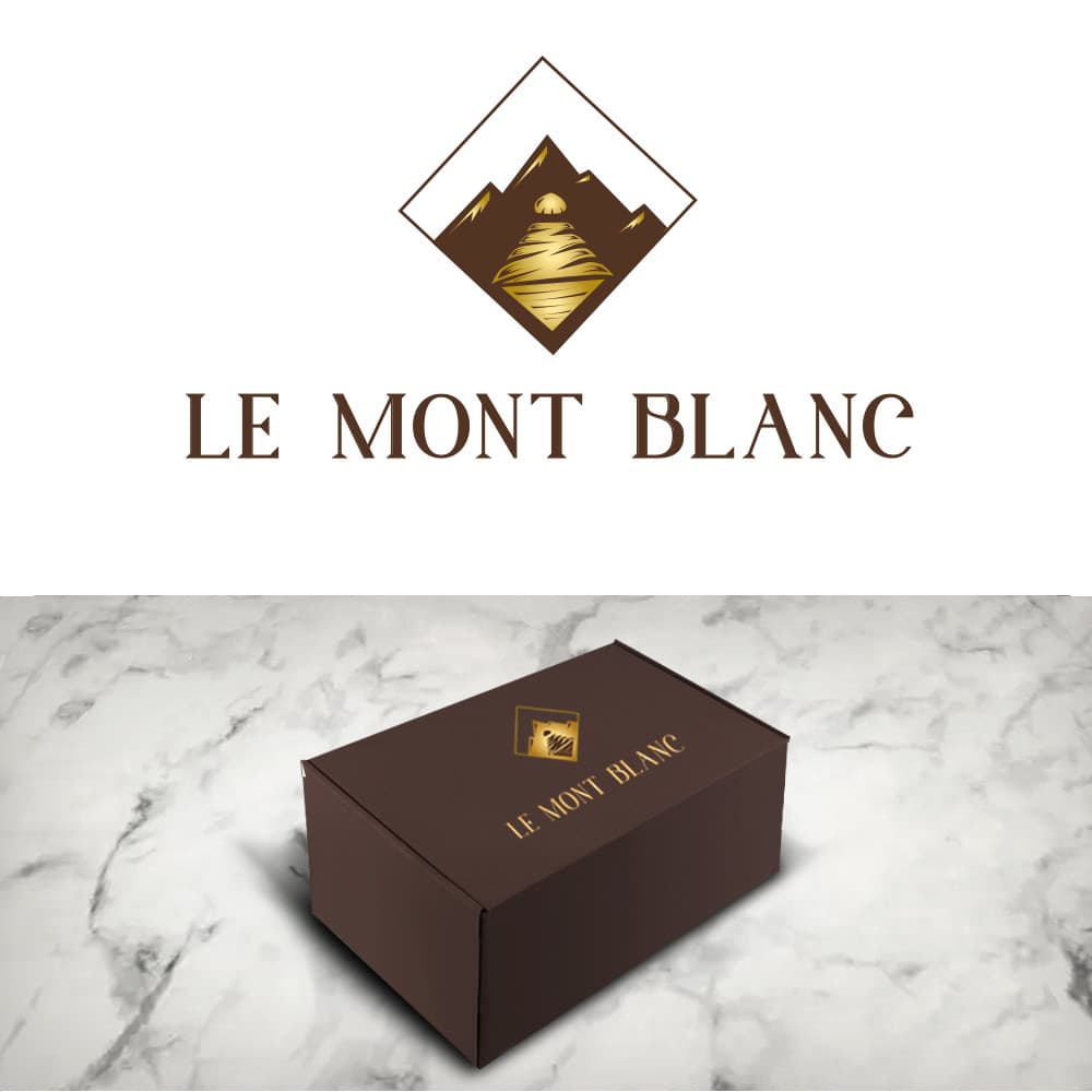 Le Mont Blanc – Premium Fransız Pastane Logo Tasarımı — Cafe & Pastane — Logo ve Tabela Tasarımı #79