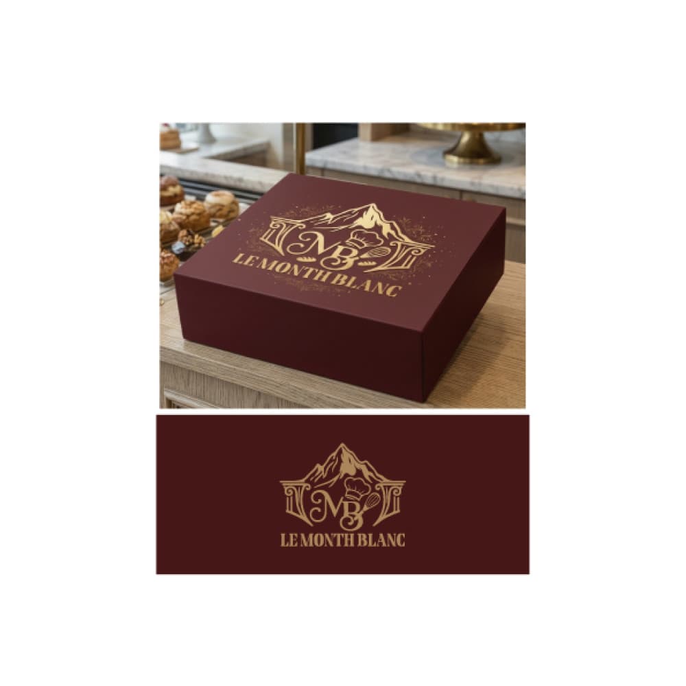Le Mont Blanc – Premium Fransız Pastane Logo Tasarımı — Cafe & Pastane — Logo ve Tabela Tasarımı #24