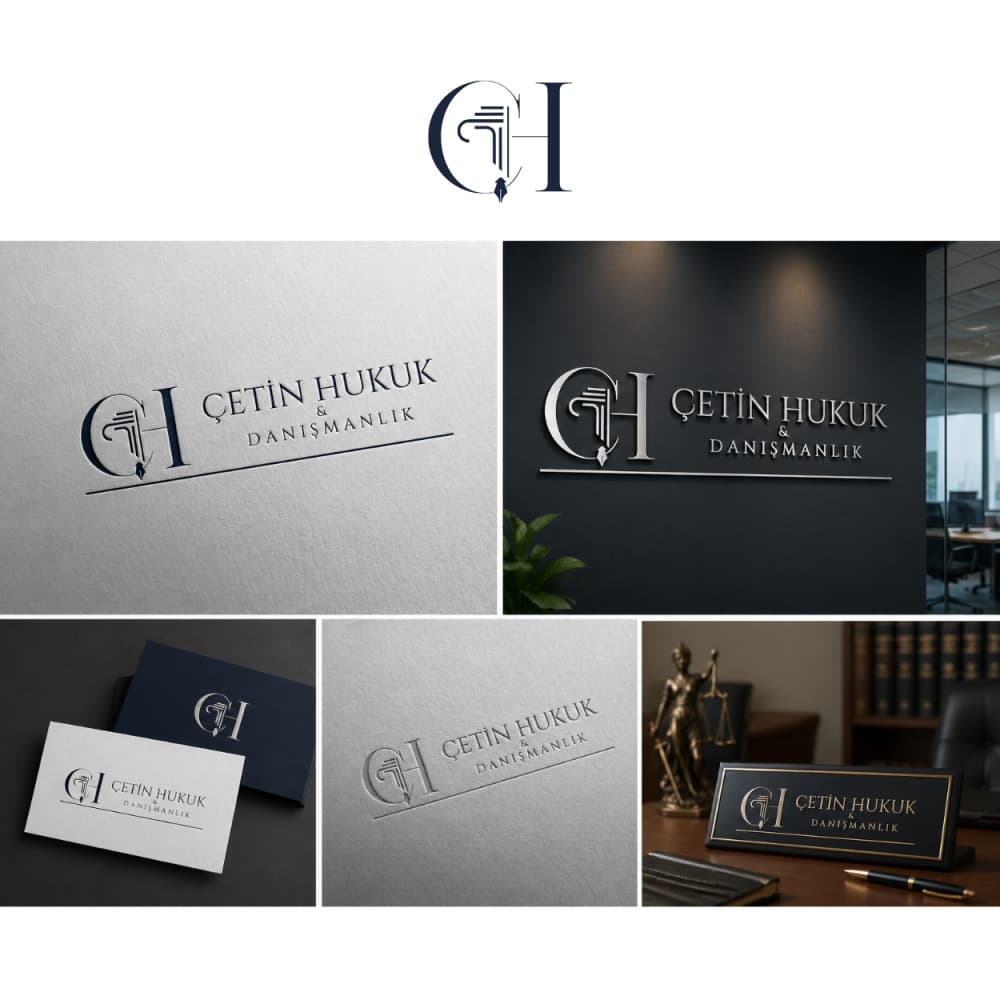 Modern, Güçlü ve Prestijli Hukuk Bürosu Logosu Tasarımı (ÇETİN HUKUK & DANIŞMANLIK) — Hukuk & Danışmanlık & Avukatlık — Kurumsal Kimlik  #55