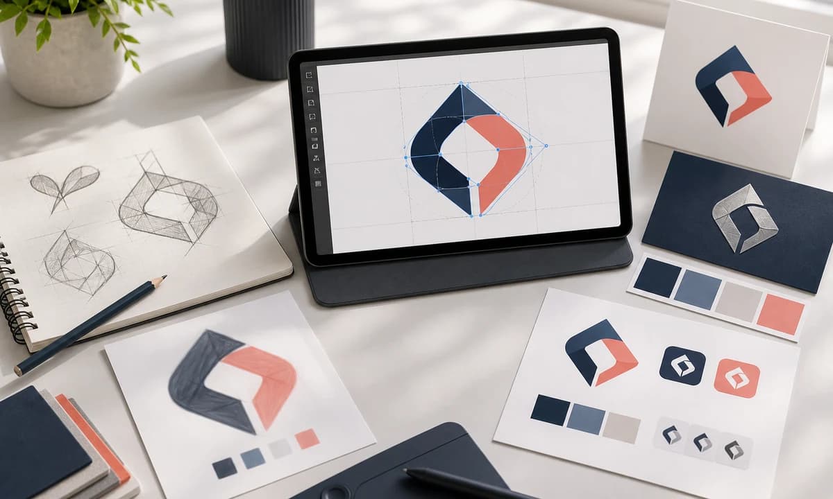 Turn an AI or sketch image into a professional logo.