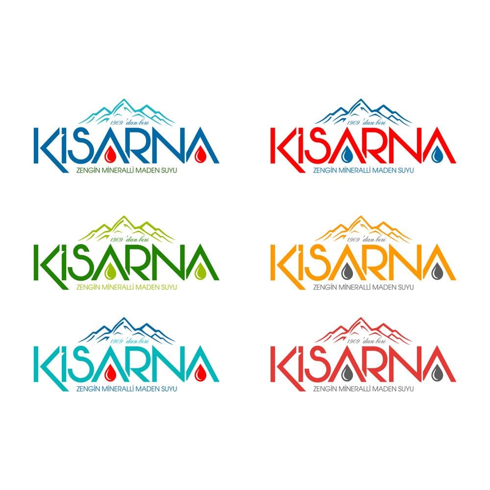 kisarna maden suyu için logo çalışması