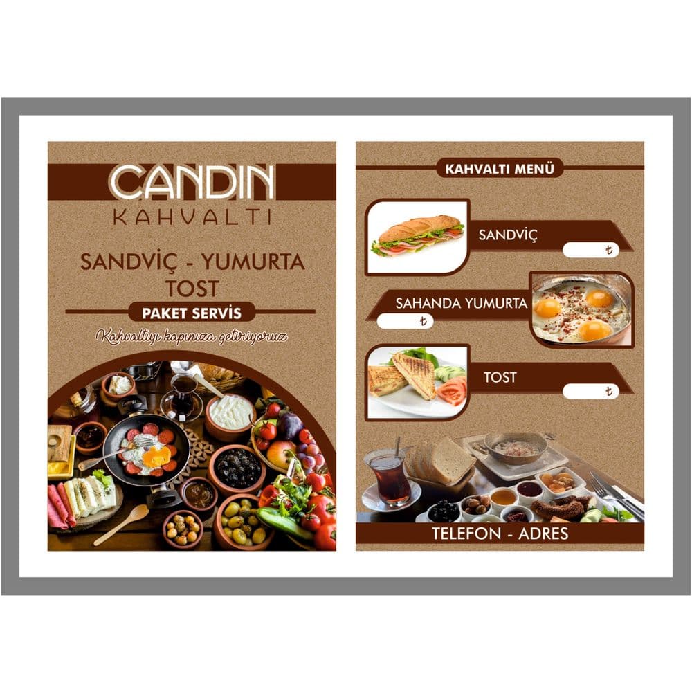 Yemek Menu Brosur