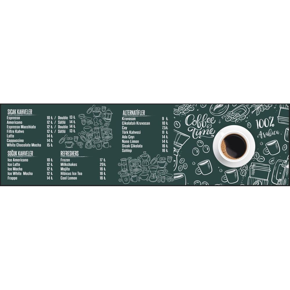 Coffee Shop Menü Pano Tasarım