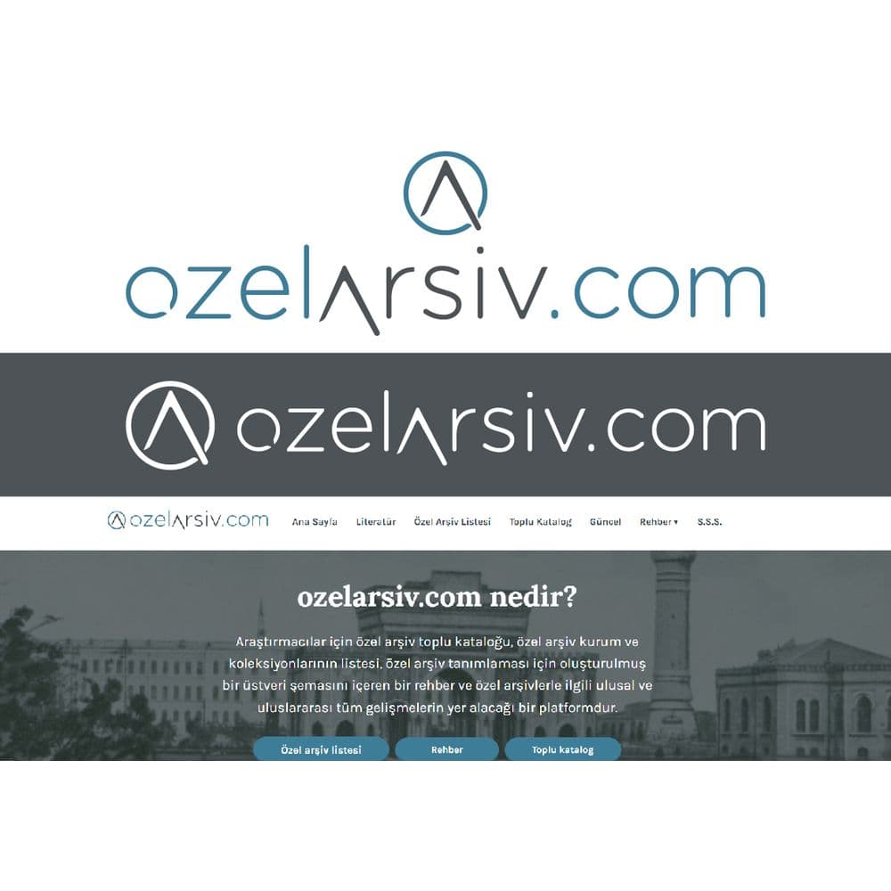 Özel arşivlerle ilgili bir portala logo